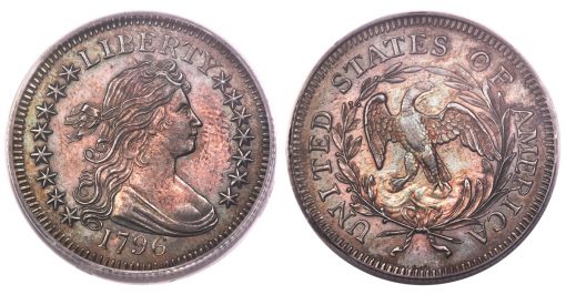 1796 B-2 Quarter, MS63 PCGS