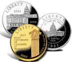 2001 Capitol Visitor Center Commemorative Coins