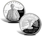2004 Thomas Alva Edison Silver Dollar
