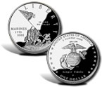 2005 Marine Corps 230th Anniversary Silver Dollar