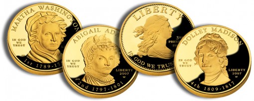 2007 First Spouse Gold Coins (US Mint images)