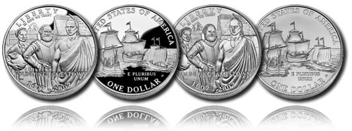 2007 Jamestown 400th Anniversary Silver Dollars (Proof and Uncirculated)