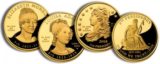 2008 First Spouse Gold Coins (US Mint images)