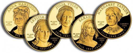 2009 First Spouse Gold Coins (US Mint images)