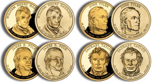 2009 Presidential $1 Coins (US Mint images)