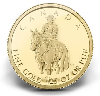 1/25-Ounce Gold Royal Canadian Mounted Police Coin