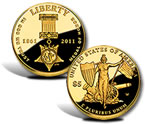 2011 Medal of Honor $5 Gold Coin