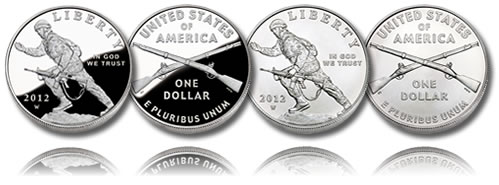 2012 Infantry Soldier Silver Dollar Proof and Uncirculated