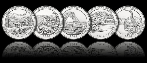 2014 America the Beautiful Quarters Images