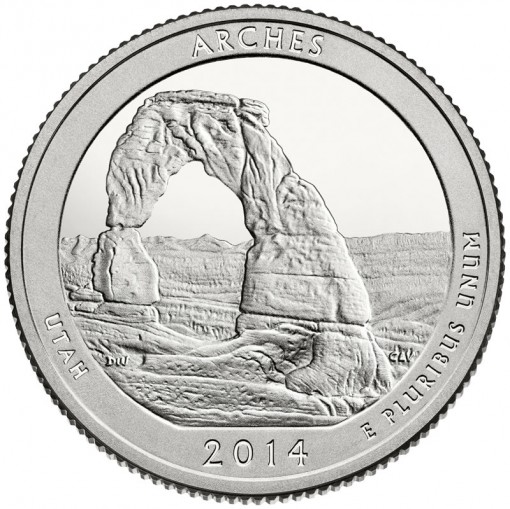 2014 Arches National Park Quarter - Proof