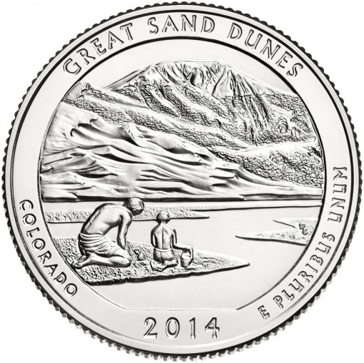 2014 Great Sand Dunes National Park Quarter - Uncirculated