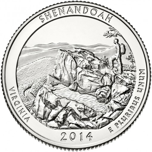 2014 Shenandoah National Park Quarter - Uncirculated