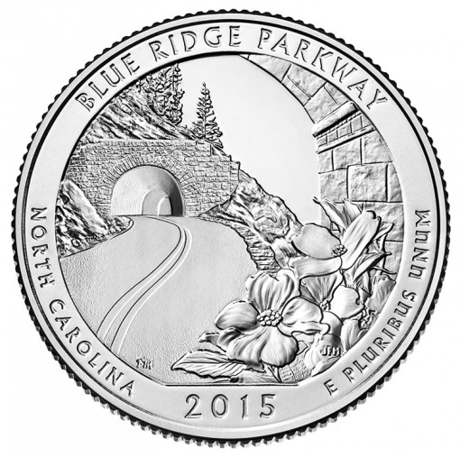 2015 Blue Ridge Parkway Quarter for North Carolina