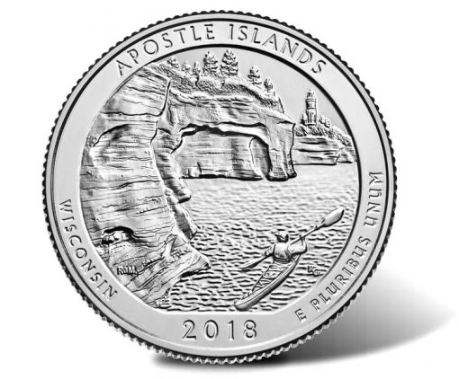 2018 Apostle Islands National Lakeshore Quarter - reverse