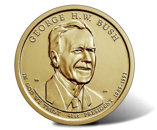 2020 George H.W. Bush Presidential $1 Coin - Obverse