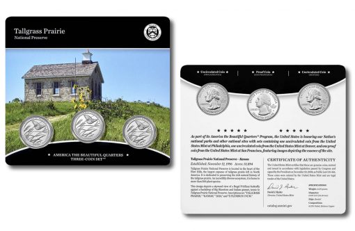 2020 Tallgrass Prairie National Preserve Quarter Three-Coin Set