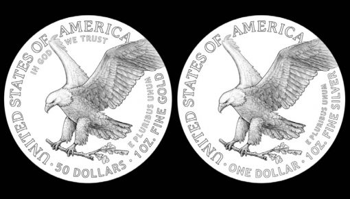 2021 American Eagle gold and silver coin reverse candidate design examples