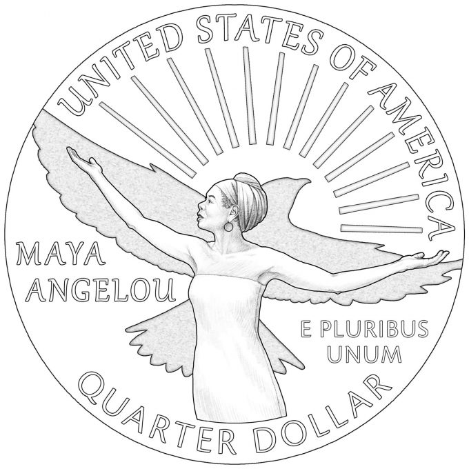 2022 American Women Quarter for Maya Angelou