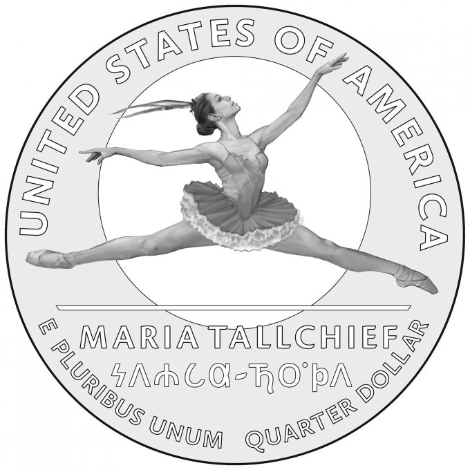 2023 Maria Tallchief quarter design