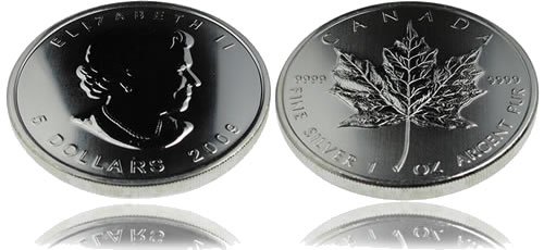 Canadian Maple Leaf Silver Bullion Coin