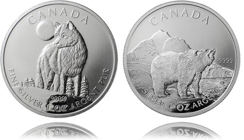 Canadian Wildlife Silver Bullion Coins