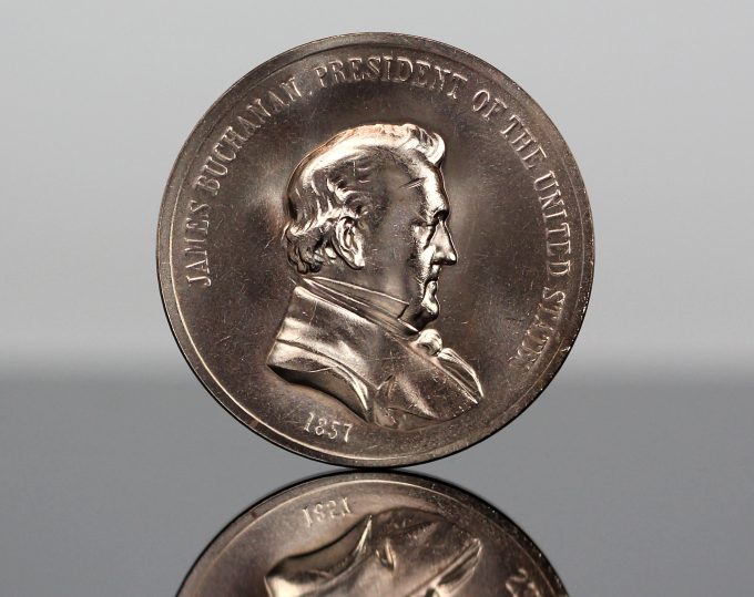 CoinNews photo James Buchanan Presidential Bronze Medal - Obverse