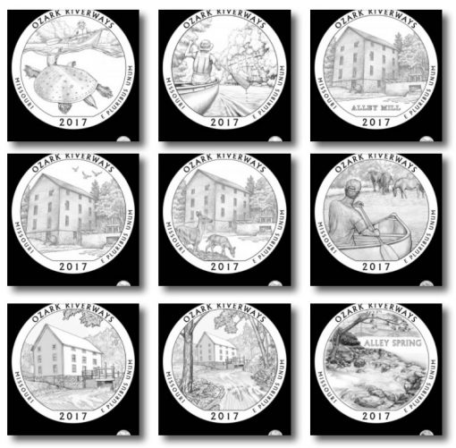 Design Candidates 2017 Ozark National Scenic Riverways Quarter