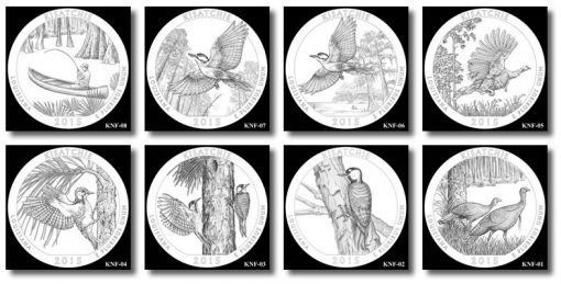 Design candidates for the Kisatchie National Forest Quarter