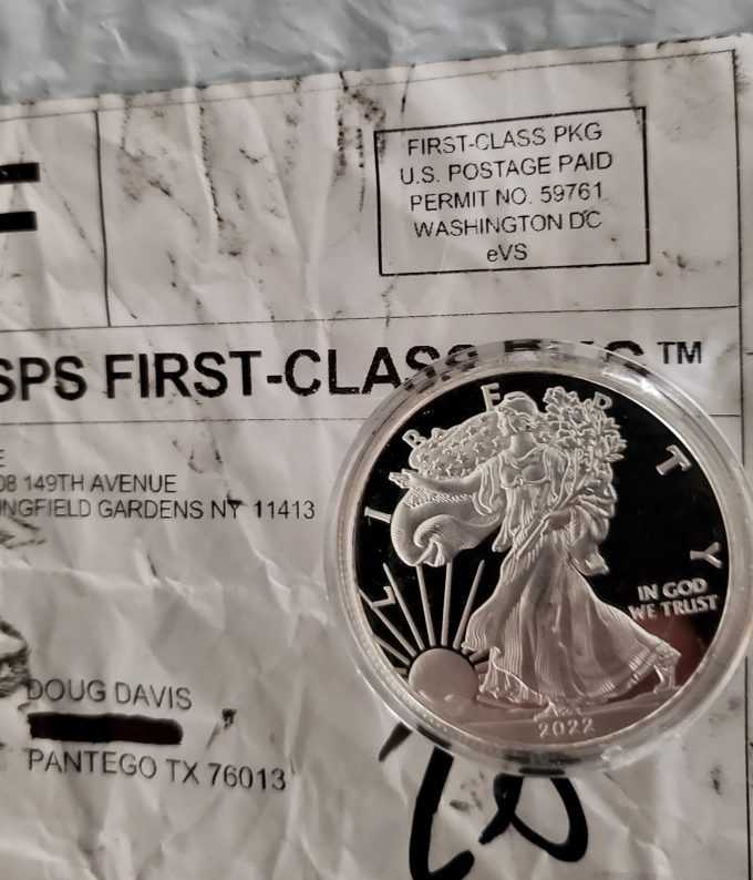 Fake coin received by ACEF