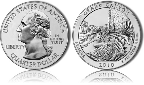 Grand Canyon National Park Silver Uncirculated Coin