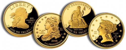 Liberty Subset First Spouse Gold Coins (US Mint images)