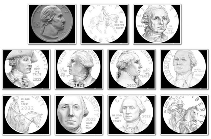 Obverse Candidates for American Women Quarters
