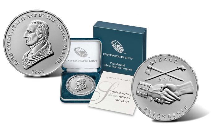 Product images John Tyler Presidential Silver Medal