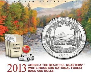 US Mint Promtion Image of White Mountain Quarter Products