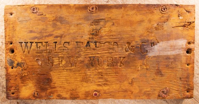 Wells Fargo Treasure box lid