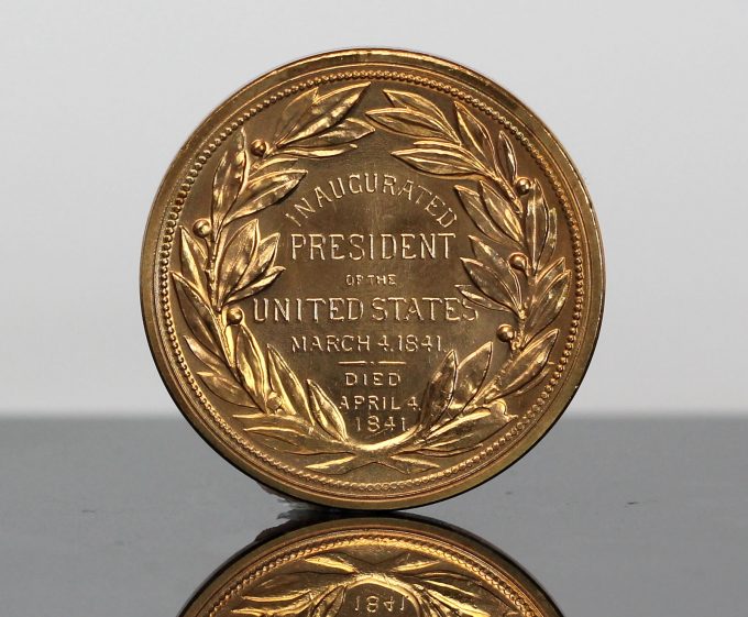 William Henry Harrison Presidential Bronze Medal - Reverse