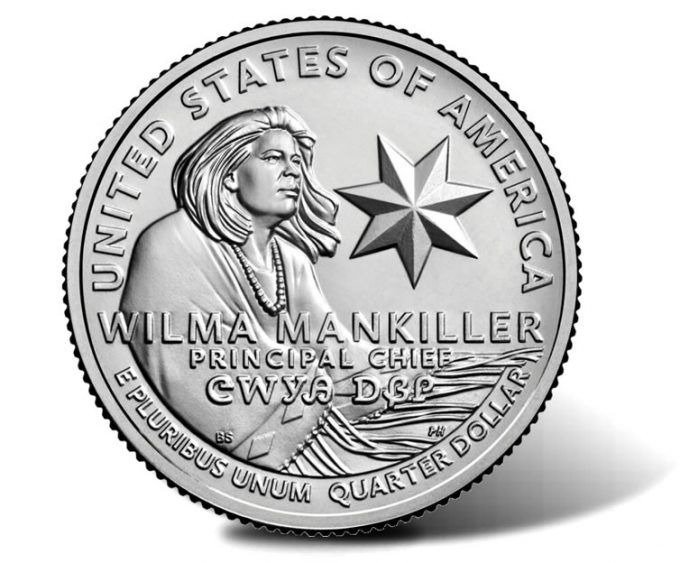 Wilma Mankiller quarter - reverse