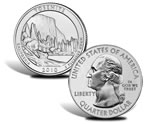 Yosemite National Park Silver Uncirculated Coin